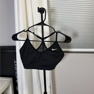 Nike Black Sports Bra with White Logo